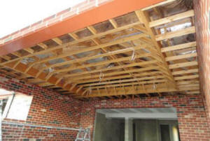 Construction detail of the framing that is carried out before lining this ceiling. Perth WA